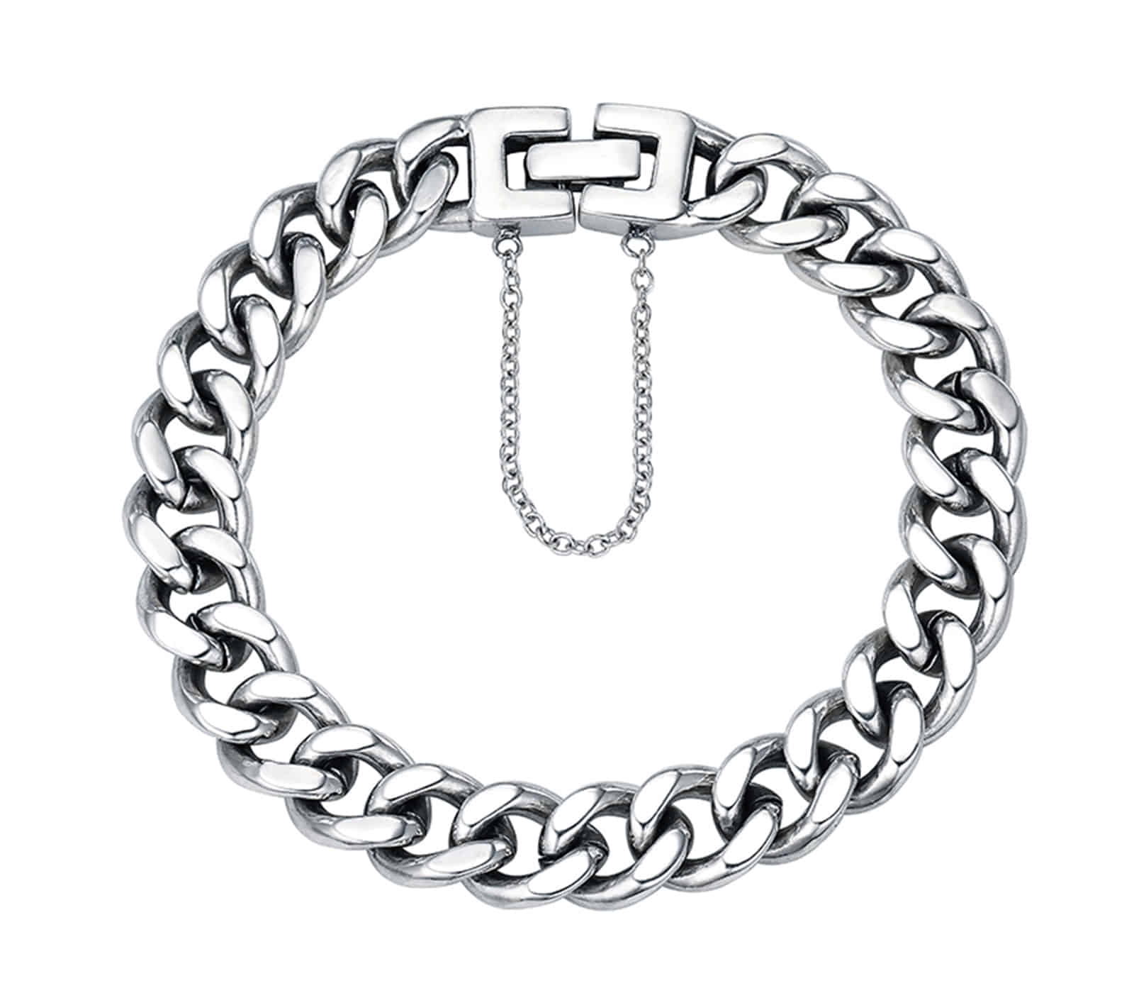 Basic silver chain Bracelet(L)